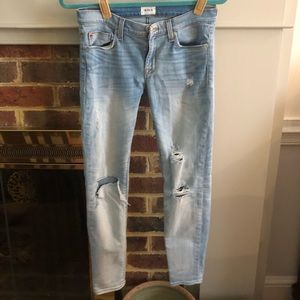Hudson ripped skinny jeans